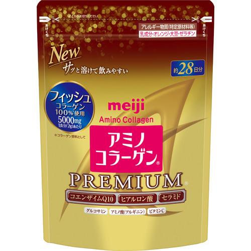 明治 - 【5個セット】【新品未開封】明治アミノコラーゲンプレミアム詰替用30日分214g 明治 粉璀璨金膠原蛋白粉 /新アミノコラーゲンプレミアム詰替え