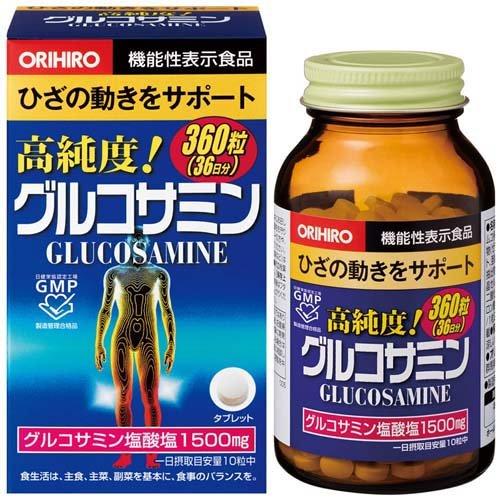 ORIHIRO 高純度葡萄糖胺錠 /オリヒロ 高純度 グルコサミン粒　360粒