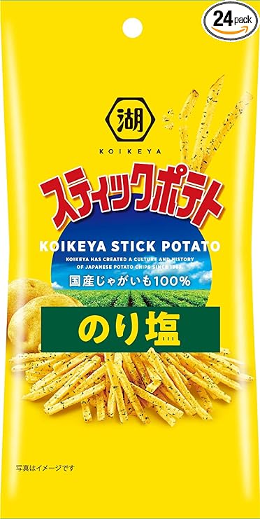 湖池屋脆薯條 海苔鹽味 /湖池屋 スリムバッグ スティックポテト のり塩 34g