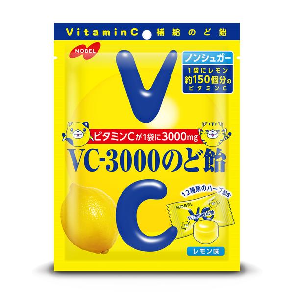 Nobel製菓 VC-3000 維他命C檸檬風味喉糖 /ノーベル　VC-3000のど飴　90ｇ