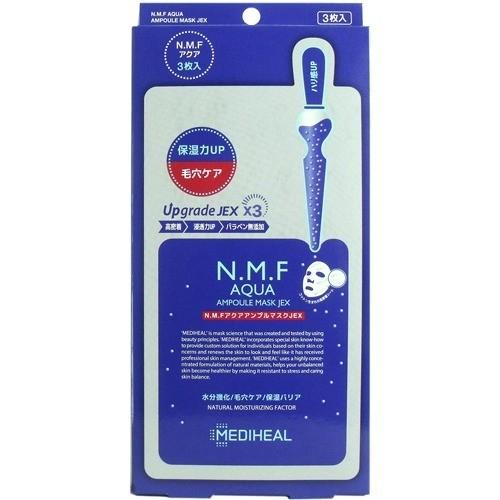 MEDIHEAL 高效特強保濕導入面膜 /メディヒール N.M.Fアクア アンプルマスクJEX ( 3枚入 )