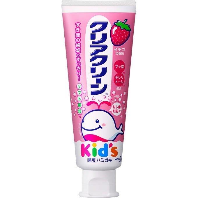 KAO兒童牙膏 草莓口味 /クリアクリーンキッズ　イチゴ70ｇ
