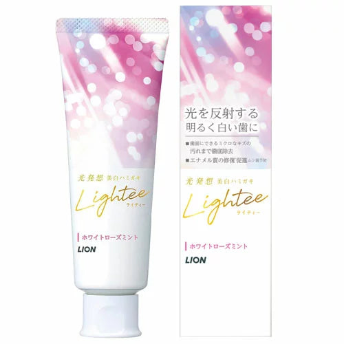 獅王 Lightee美白牙膏 白玫瑰薄荷味 /ライティー ハミガキ ホワイトローズミント ( 100g )