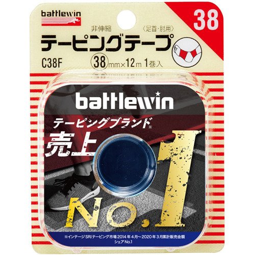 米其邦 Battlewin繃帶 38mm /バトルウィン テーピングテープC38F ( 38mm*12m(1コ入) )