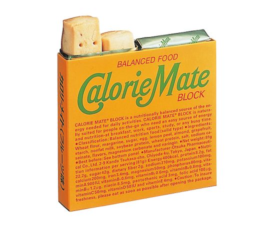 Calorie Mate能量補充餅乾 水果口味 /カロリーメイト ブロック（フルーツ味） 4本入　80ｇ